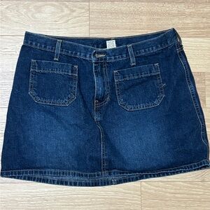 Abercrombie and Fitch Sz 10 Dark Blue Denim Mini Skirt - Classic Casual